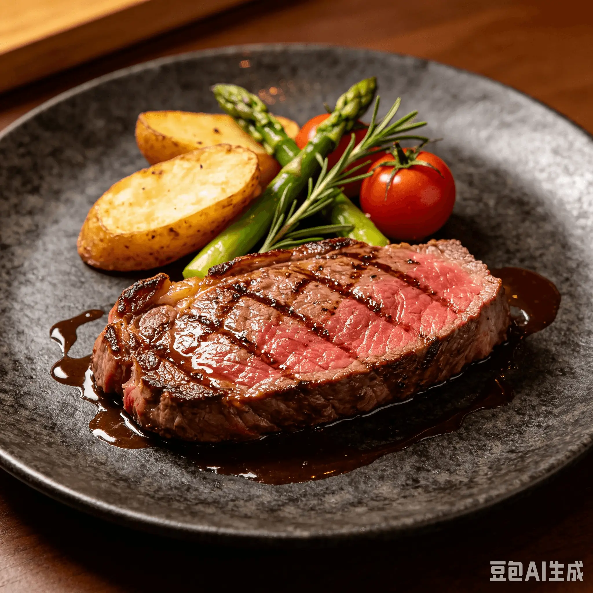 Prato de carne usado em diagnóstico de cardápio