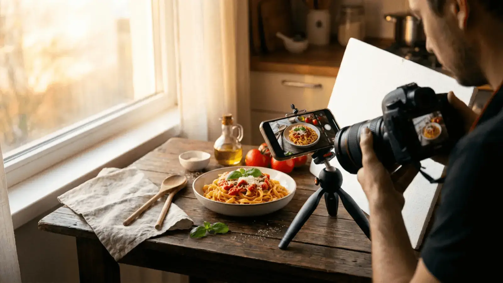 Exemplo de fotografia profissional cara para poucos pratos